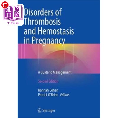 海外直订医药图书Disorders of Thrombosis and Hemostasis in Pregna... 妊娠期血栓和止血障碍