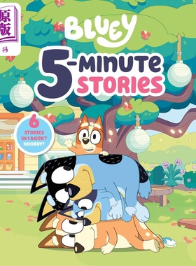 Bluey 5-Minute Stories 小蓝狗布鲁里的5分钟故事 英文原版 儿童绘本 卡通动画 3-5岁【中商原版】