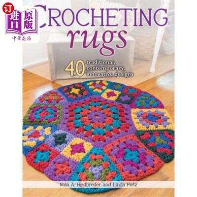 海外直订Crocheting Rugs 钩编地毯