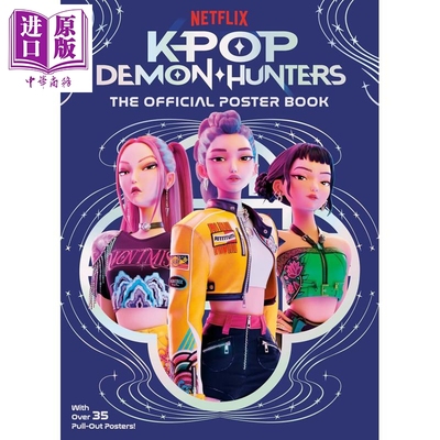 预售 Kpop猎魔女团 官方海报集 Kpop Demon Hunters The Official Poster Book 英文原版 Random House【中商原版】