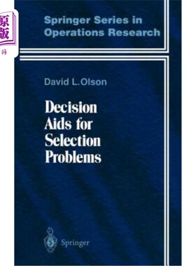 海外直订Decision AIDS for Selection Problems 选择问题的决策辅助