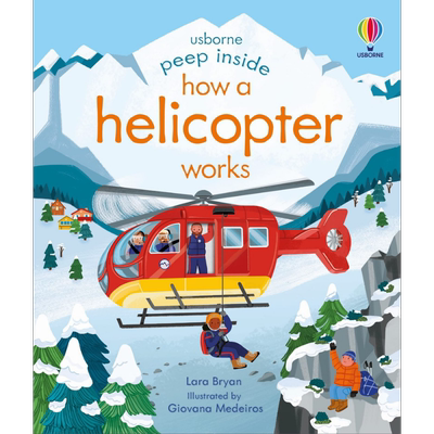 Peep Inside How a Helicopter Works 尤斯伯恩偷偷看里面:直升机是如何运作的 英文原版进口图书 儿童绘本图画书【中商原版?