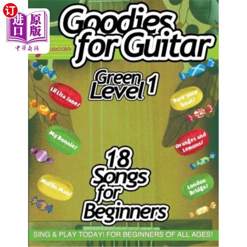 海外直订Goodies for Guitar GREEN LEVEL 1 吉他绿色一级糖果