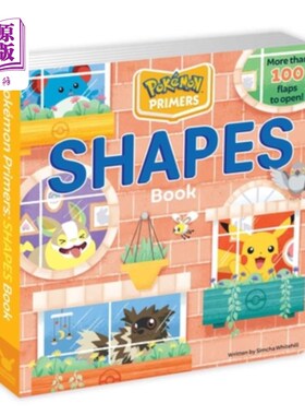 海外直订Pokémon Primers: Shapes Book, 4 Pokémon入门:形状书，4