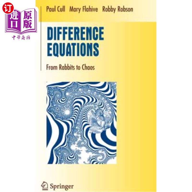 海外直订Difference Equations: From Rabbits to Chaos 差分方程：从兔子到混沌