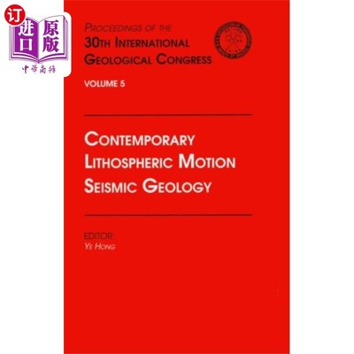 海外直订Contemporary Lithospheric Motion Seismic Geology 当代岩石圈运动地震地质学