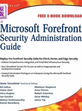 海外直订Microsoft Forefront Security Administration Guide Microsoft Forefront安全管理指南