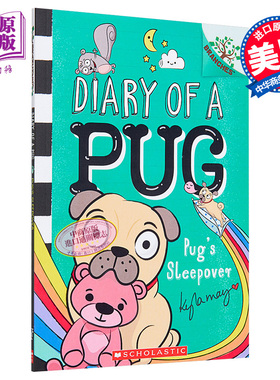 Diary of a Pug 6Pugs Sleepover 学乐大树系列桥梁漫画 哈巴狗狗06 英文原版 图像小说 儿童文学小说 7-12岁【中商原版】