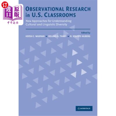 海外直订Observational Research in U.S. Classrooms: New Approaches for Understanding Cult 美国课堂观察研究：理解文化和语