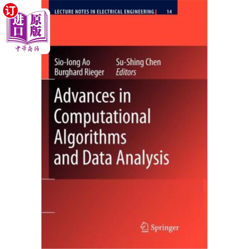 海外直订Advances in Computational Algorithms and Data Analysis 计算算法与数据分析的进展
