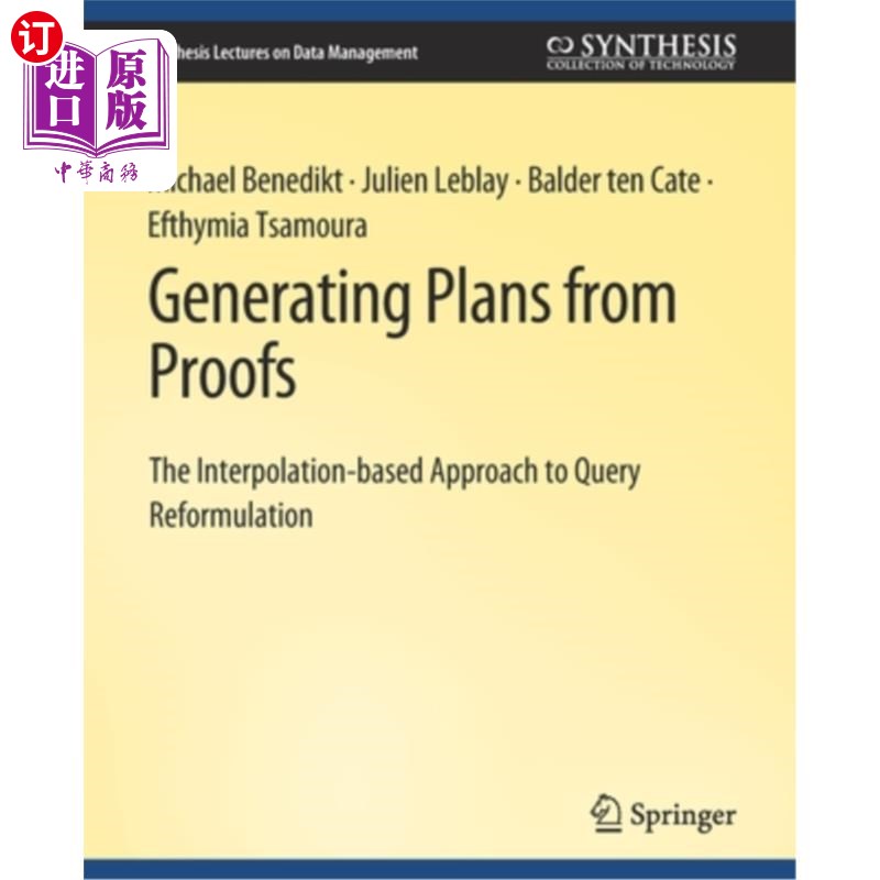 海外直订Generating Plans from Proofs 从证明生成计划