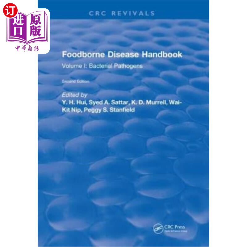 海外直订医药图书Foodborne Disease Handbook, Second Edition: Volume I: Bacterial Pathogens 食源性疾病手册，第二版:第