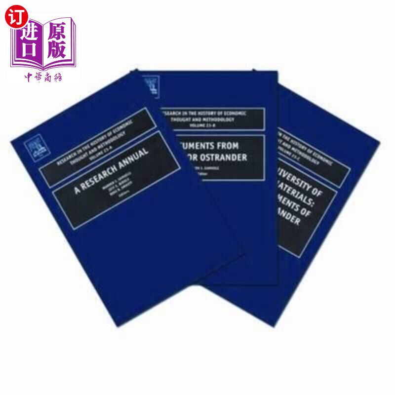 海外直订Research in the History of Economic Thought and Methodology (Part A, B & C) 经济思想与方法史研究（上）