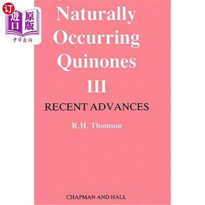 海外直订Naturally Occurring Quinones 天然醌