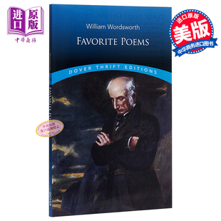 Dover Wordsworth 华兹华斯诗选 William Editions Thrift Poems Favorite 英文原版 中商原版 预售
