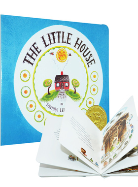 凯迪克金奖 小房子纸版书英文原版The Little House经典获奖绘本 儿童启蒙纸板书汪培珽 维吉尼亚·李伯顿Virginia Lee Burto