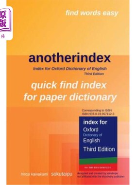 海外直订anotherindex: Index for Oxford Dictionary of English Third Edition 另一个索引：牛津英语词典第三版索引
