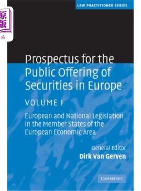 海外直订Prospectus for the Public Offering of Securities in Europe: European and Nationa 欧洲公开发行证券的招股说明书