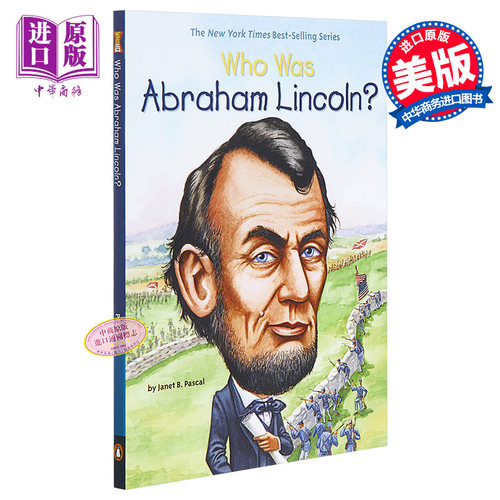 【中商原版】谁是亚伯拉罕·林肯？ 英文原版 Who Was Abraham Lincoln? Janet Pascal