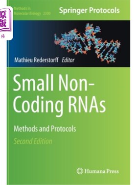 海外直订Small Non-Coding Rnas: Methods and Protocols 小的非编码rna:方法和协议