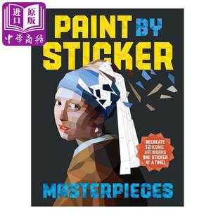 Masterpieces Paint Sticker 手工益智玩具 中商原版 貼圖畫冊：大師作品 英文原版