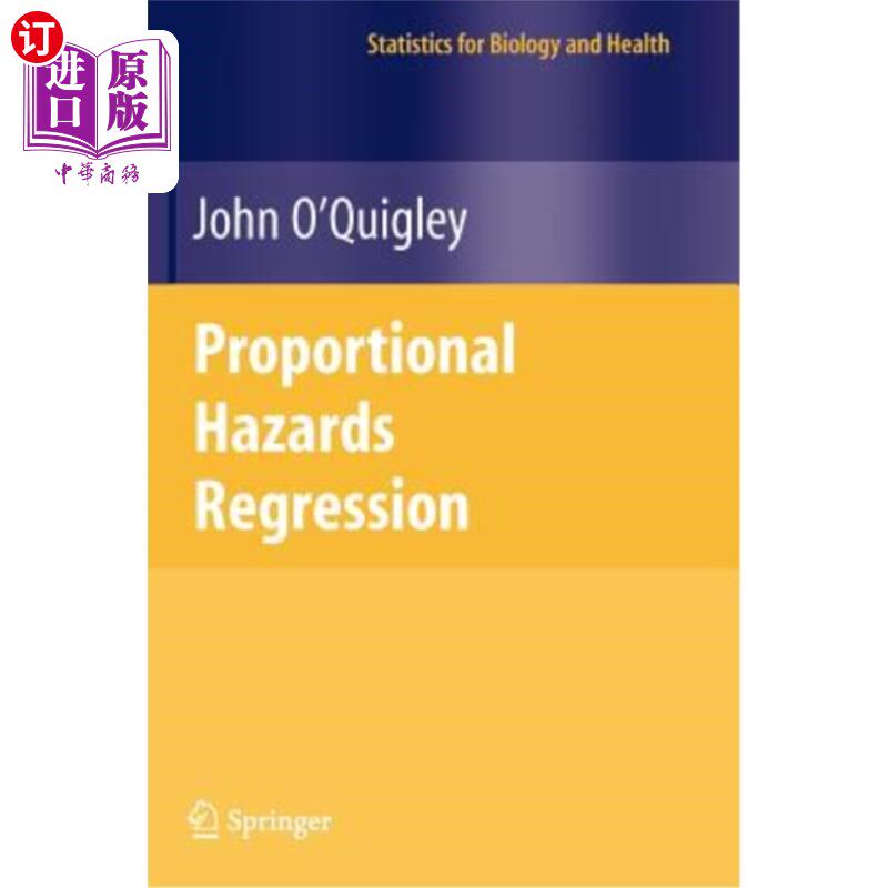 海外直订医药图书Proportional Hazards Regression 比例风险回归