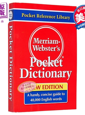 Merriam-webster’s Pocket Dictionary Newest Edition 麦林韦氏袖珍词典 新版【中商原版】