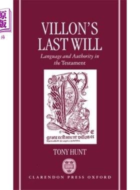 海外直订Villon's Last Will 维隆的遗愿
