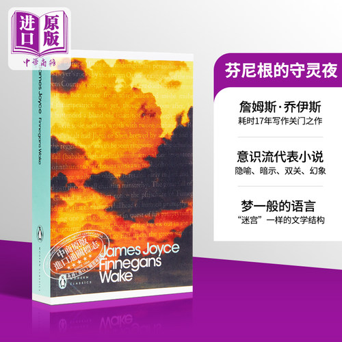 詹姆斯 乔伊斯 芬尼根的守灵夜 豆瓣阅读 英文原版 Finnegans Wake James Joyce【中商原版】