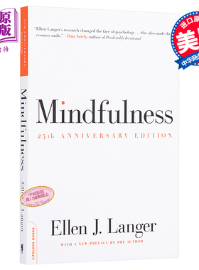 【中商原版】专念：积极心理学的力量（第25版）英文原版 Mindfulness Ellen Langer Da Capo Press 积极心理学