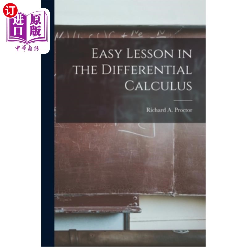 海外直订Easy Lesson in the Differential Calculus 微积分简单课