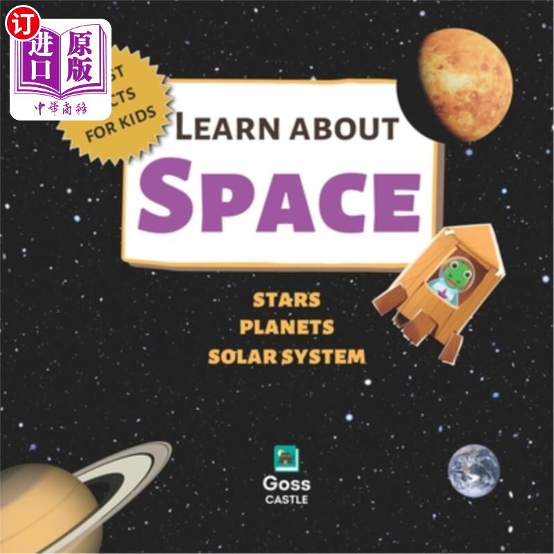 海外直订Learn About Space - Stars, Planets, Solar System - First Facts for Kids 了解太空-恒星，行星，太阳系-知识 儿