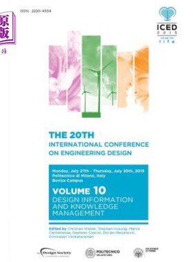 海外直订Proceedings of the 20th International Conference on Engineering Design (ICED 15) 第20届国际工程设计会议论文