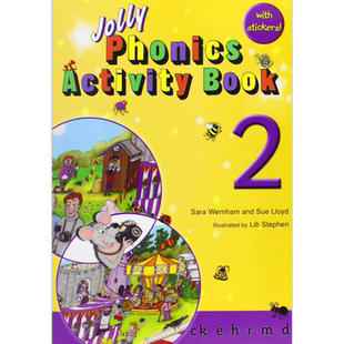 Jolly Phonics Activity Book 2 快乐自然拼读活动手册2 手写体英式英语 【中商原版】