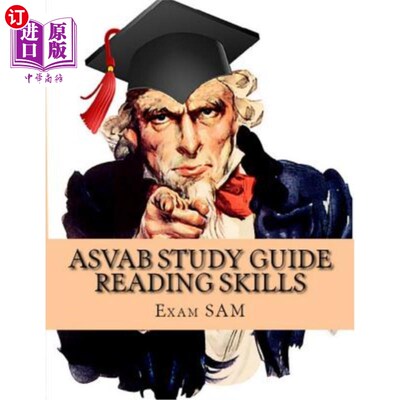 海外直订ASVAB Study Guide Reading Skills: Reading Skill Preparation & Strategies and Par ASVAB学习指导阅