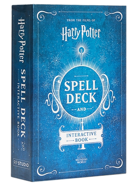 Harry Potter Spell Deck and Interactive Book of Magic 英文原版 哈利波特 咒语和互动书 Donald Lemke【中商原版】