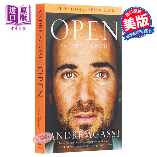 网 Open 阿加西自传 英语原版 英文原版 豆瓣阅读 An Autobiography Andre Agassi 安德烈 阿加西 【中商原版】