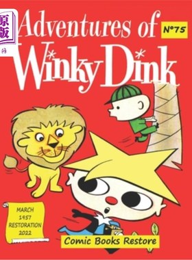 海外直订Adventures of WINKY DINK, # 75, MARCH 1957: Five adventures, Edition fully resto 闪闪丁克冒险，# 7