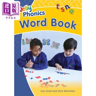 英语版 Jolly 快乐自然拼读单词书 预售 英文原版 中商原版 Word 进口图书 Phonics Book 幼儿英语单词词汇自学教辅 手写体英式