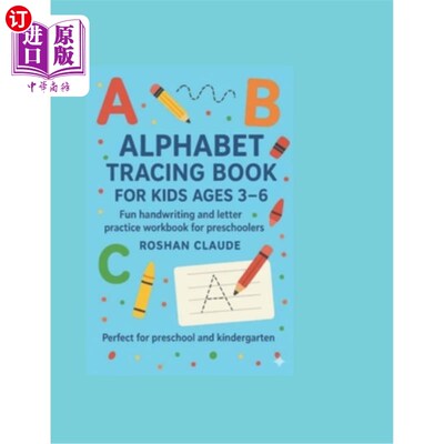 海外直订Practici tracing lelters and coloring: A Preschool exercise book that inclu des  练习描字母和涂色：一本学龄