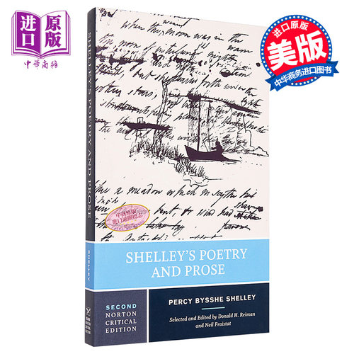 Shelley’s Poetry and Prose 英文原版 雪萊的诗歌 戏剧和散文 诺顿文学解读系列 Percy Bysshe Shelley【中商原版】