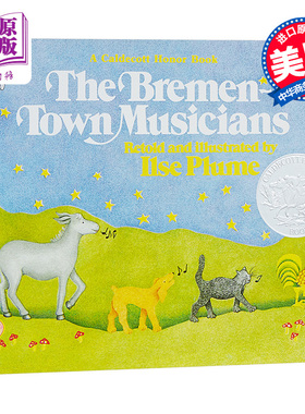 现货 【中商原版】英文原版 凯迪克  音乐家 The Bremen-Town Musicians/ Ilse Plume