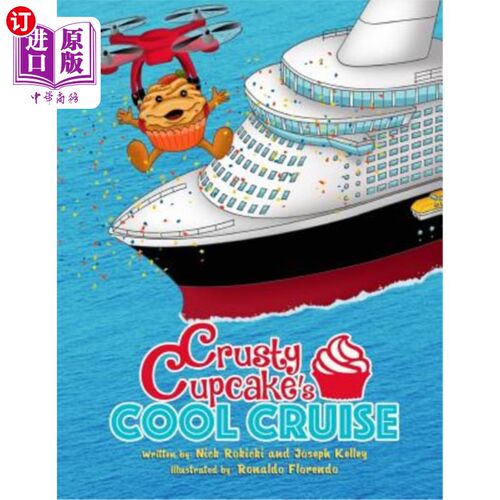 海外直订Crusty Cupcake's Cool Cruise 硬皮纸杯蛋糕的酷巡游