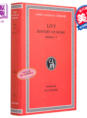 预售 蒂托 李维 罗马史 卷三 洛布古典丛书 原文拉英对照版 英文原版 History of Rome Volume III Livy【中商原版】