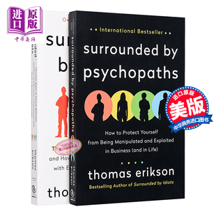 Erikson 埃里克森 2本套装 英文原版 by系列 托马斯 Surrounded 中商原版 被白痴包围 Thomas 被精神病患者包围