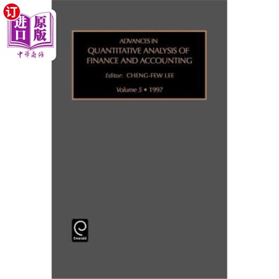 海外直订Advances in Quantitative Analysis of Finance and Accounting 财务会计定量分析的进展