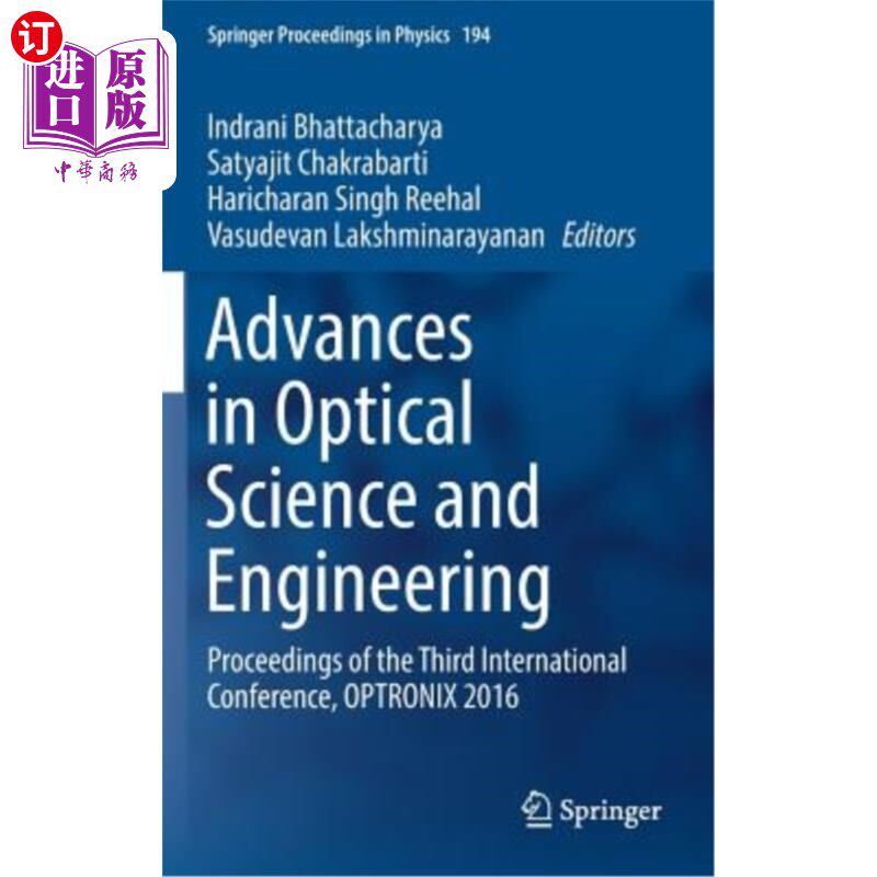 海外直订Advances in Optical Science and Engineering: Proceedings of the Third Internatio