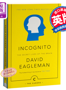 预售 隐藏的自我 大脑的秘密生活 英文原版  Incognito The Secret Lives of The Brain David Eagleman Canongate Canons