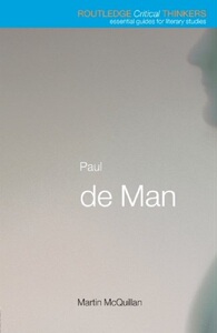【中商原版】劳特里奇批判思想家系列 保尔 德曼 英文原版 Routledge Critical Thinkers Paul de Man