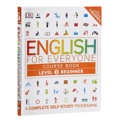 2024新版 DK人人学英语2级初学者课本 DK-English for Everyone Level 2 Beginner course book 英文原版进口图书【中商原版?
